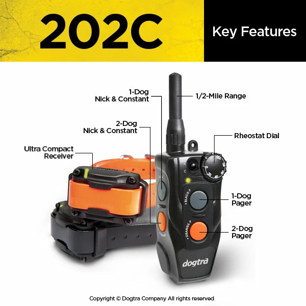 Dogs DOGTRA 202C 2-DOG TRAINING SYSTEM 3 Dogs DOGTRA 202C 2-DOG TRAINING SYSTEM