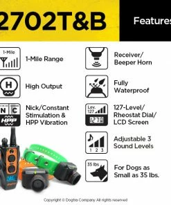 Dogtra 2702T&B 2-Dog Training And Beeper System