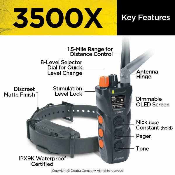 DOGTRA 3500X TRAINING SYSTEM Dogs 3 DOGTRA 3500X TRAINING SYSTEM Dogs