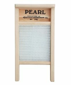 Home, Farm & Garden Canadian Woodenware Pearl Glass Washboard