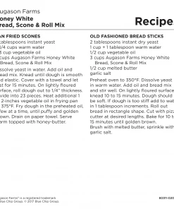 Augason Farms Honey White Bread, Scone & Roll Mix 19 Augason Farms Honey White Bread, Scone & Roll Mix