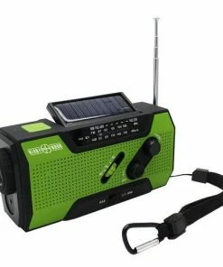 Ready Hour Hand-Crank AM/FM Emergency Radio & Solar Flashlight
