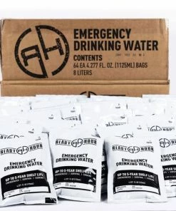 Drinks Ready Hour Emergency Water Pouch Case (64 Pouches)