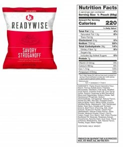 ReadyWise 120 Serving Entree Bucket Food & Food Storage