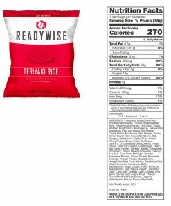 ReadyWise Gluten Free Grab And Go Emergency Food Bucket - 84 Servings Food & Food Storage 9 ReadyWise Gluten Free Grab And Go Emergency Food Bucket - 84 Servings Food & Food Storage