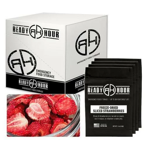 Fruits Ready Hour Freeze-Dried Strawberries Case Pack 1 Fruits Ready Hour Freeze-Dried Strawberries Case Pack