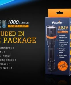 FENIX SD20 1000 LUMENS DIVE LIGHT Flashlights