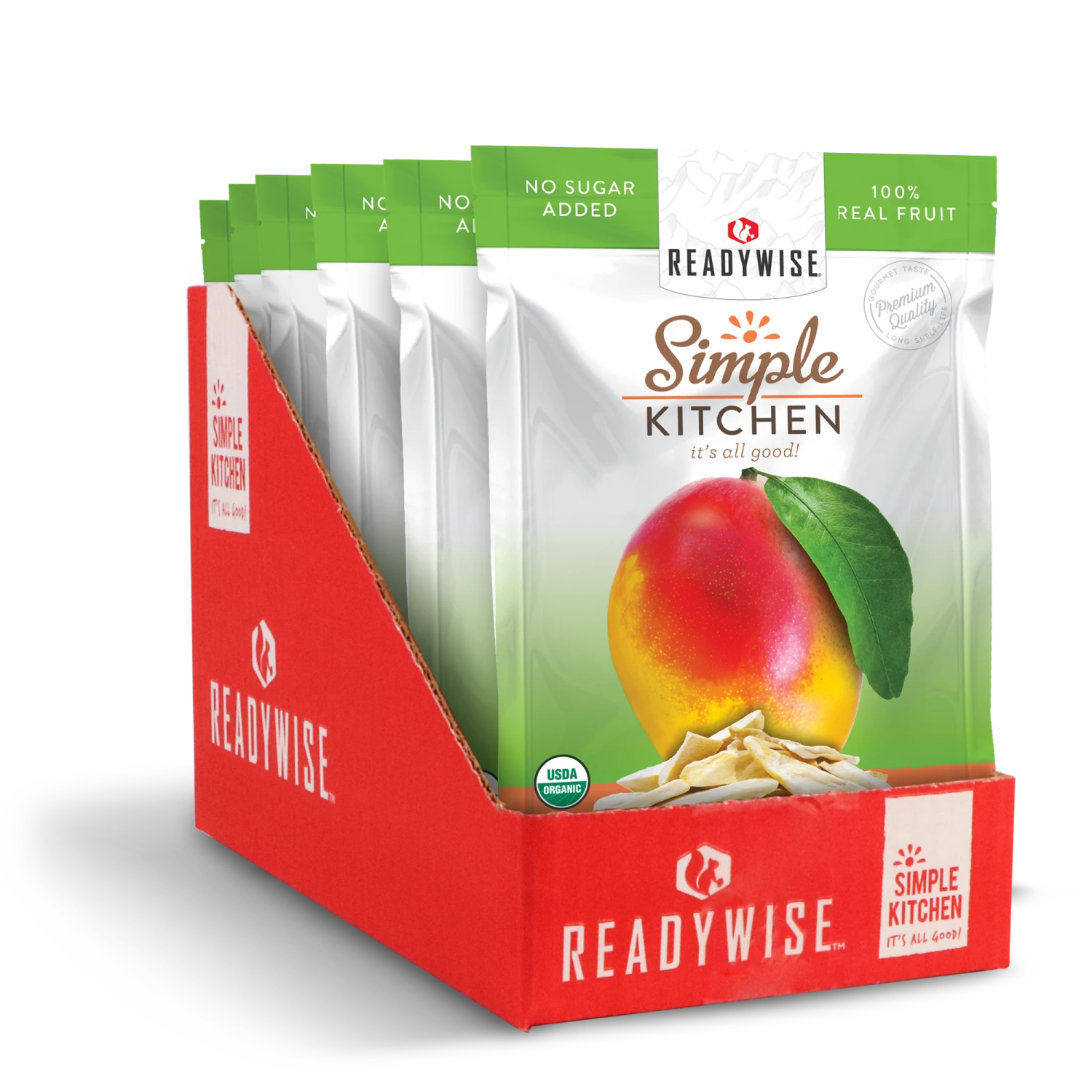 ReadyWise Simple Kitchen Organic Freeze-Dried Mangoes - 6 Pack Food & Food Storage 1 ReadyWise Simple Kitchen Organic Freeze-Dried Mangoes - 6 Pack Food & Food Storage