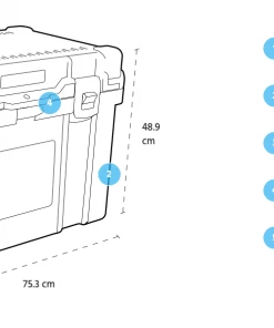 Pelican 45QW Elite Wheeled Cooler Coolers 17 Pelican 45QW Elite Wheeled Cooler Coolers