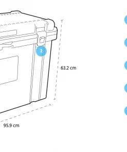 Pelican 95QT Elite Cooler - Tan/Orange