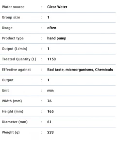 Water Katadyn Hiker Pro Transparent 5 Water Katadyn Hiker Pro Transparent