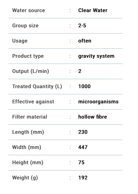 Katadyn BeFree Gravity Water Filtration System 3L 6 Katadyn BeFree Gravity Water Filtration System 3L