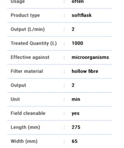 Katadyn BeFree Collapsible Water Filtration Bottle 0.6L