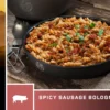 AlpineAire Spicy Sausage Bolognese