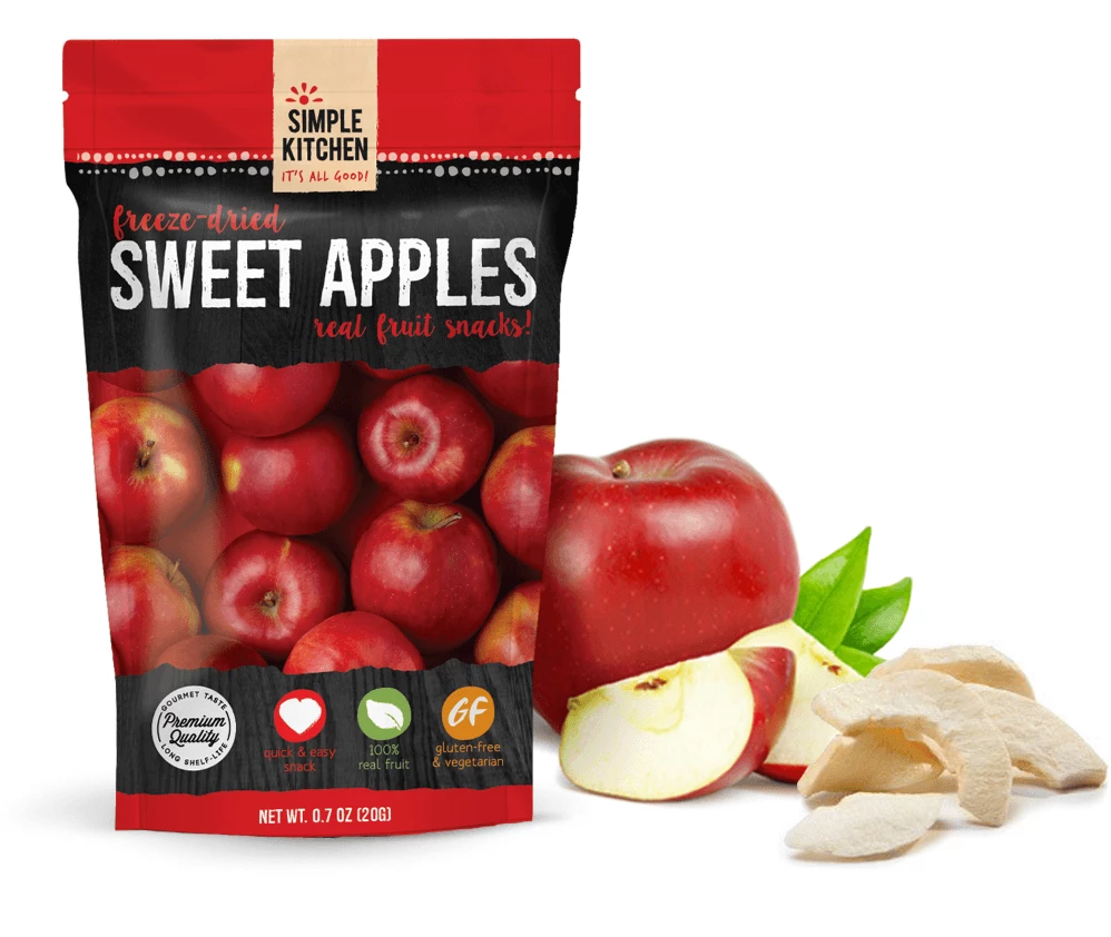 ReadyWise Simple Kitchen Freeze-Dried Sweet Apples - 6 Pack 1 ReadyWise Simple Kitchen Freeze-Dried Sweet Apples - 6 Pack