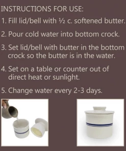 Roots & Harvest Butter Keeper Crock Food & Food Storage