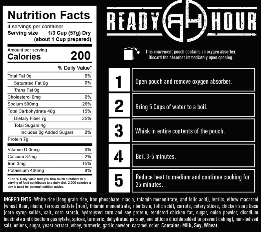 Ready Hour 1-Week Food Supply Ammo Can 12 Ready Hour 1-Week Food Supply Ammo Can