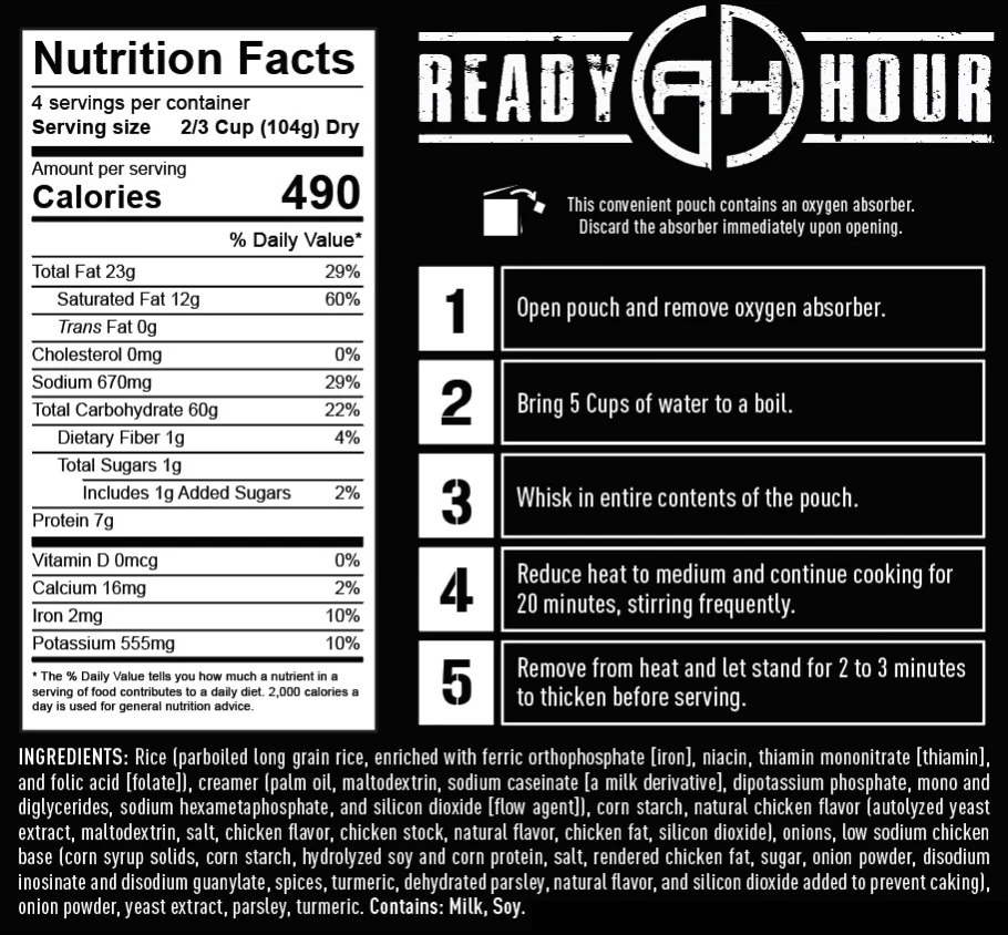Ready Hour 1-Week Food Supply Ammo Can 9 Ready Hour 1-Week Food Supply Ammo Can