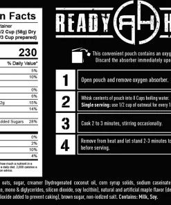 Ready Hour Gluten Free Food Kit 120 Serving Entrees