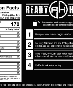 Ready Hour Gluten Free Food Kit 120 Serving Entrees