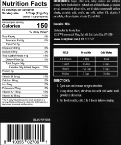 Ready Hour Orange Energy Drink Mix #10 Can Drinks