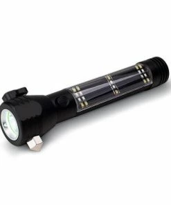 Ready Hour 9-in-1 LED Emergency Solar Rechargeable Flashlight