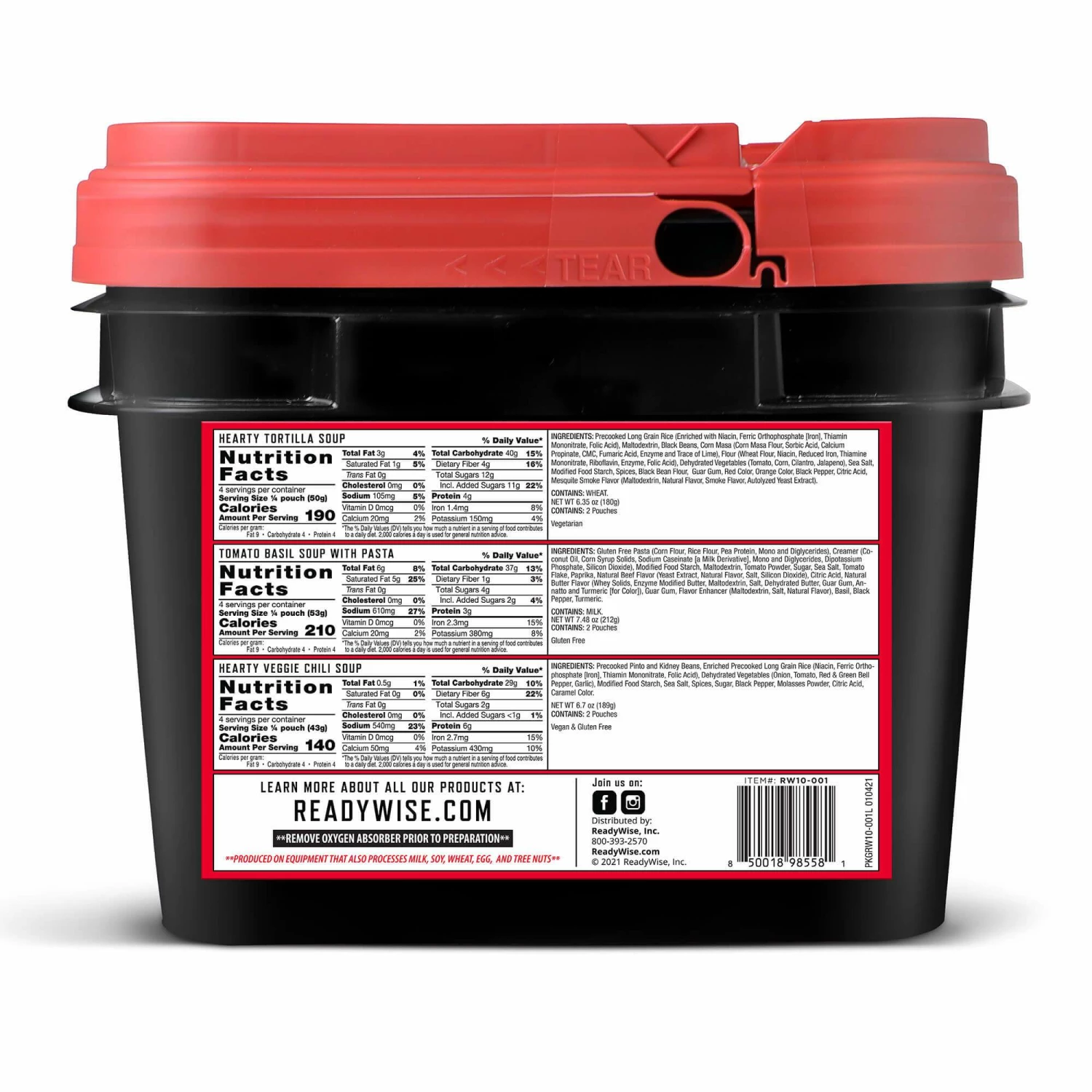 Food & Food Storage ReadyWise Emergency Soup Bucket - 48 Servings 3 Food & Food Storage ReadyWise Emergency Soup Bucket - 48 Servings