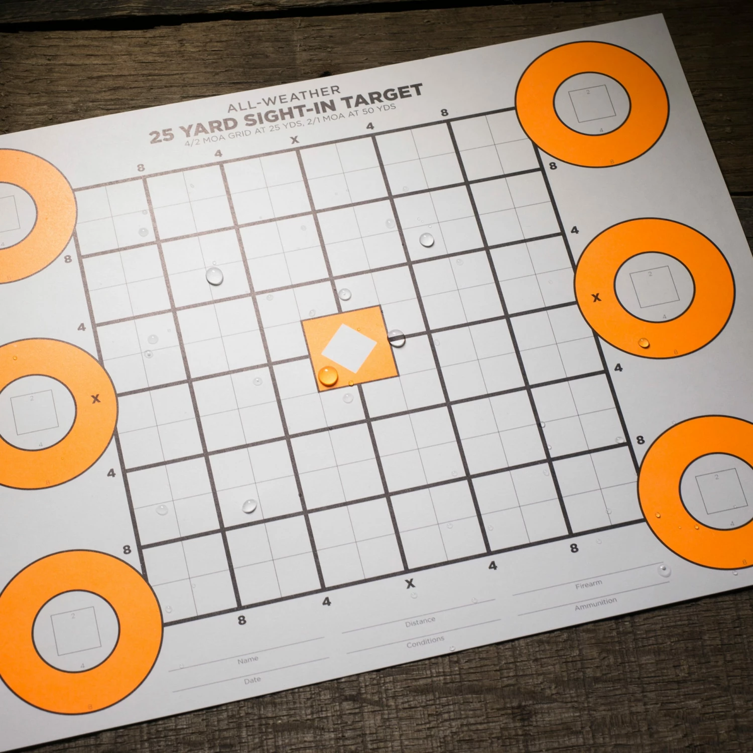 Rite In The Rain Weatherproof Zeroing Target, 8.5" X 11" 4 Rite In The Rain Weatherproof Zeroing Target, 8.5" X 11"