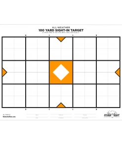 Rite In The Rain Weatherproof Zeroing Target, 8.5" X 11" 6 Rite In The Rain Weatherproof Zeroing Target, 8.5