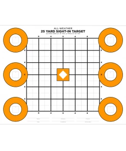 Rite In The Rain Weatherproof Zeroing Target, 8.5" X 11"