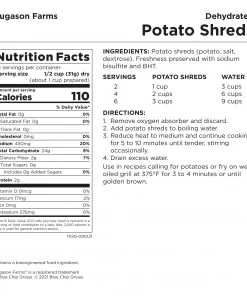 Food & Food Storage Augason Farms Dehydrated Potato Shreds