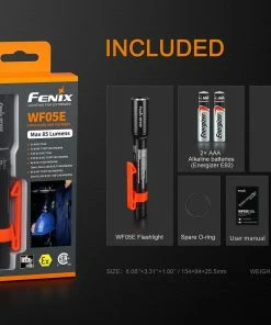 Flashlights FENIX WF05E 85 LUMENS INTRINSICALLY SAFE FLASHLIGHT