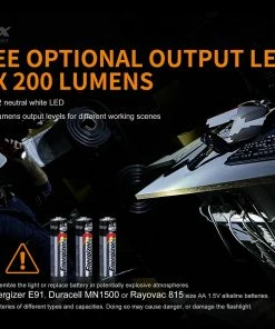 FENIX WF11E 200 LUMENS INTRINSICALLY SAFE FLASHLIGHT 18 FENIX WF11E 200 LUMENS INTRINSICALLY SAFE FLASHLIGHT