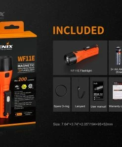 FENIX WF11E 200 LUMENS INTRINSICALLY SAFE FLASHLIGHT