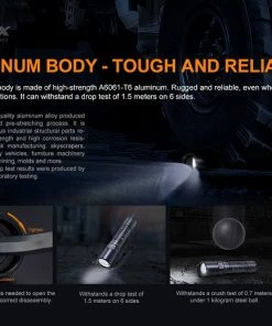 Fenix WF30RE 280 Lumens Intrinsically Safe Flashlight