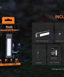 Flashlights FENIX WT16R 300 LUMENS RECHARGEABLE MAGNETIC FLASHLIGHT