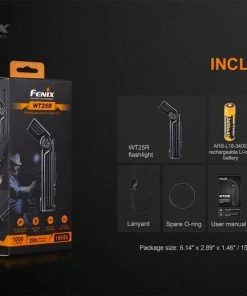 Flashlights Fenix WT25R 1000 Lumens Rechargeable Pivoting Work Light