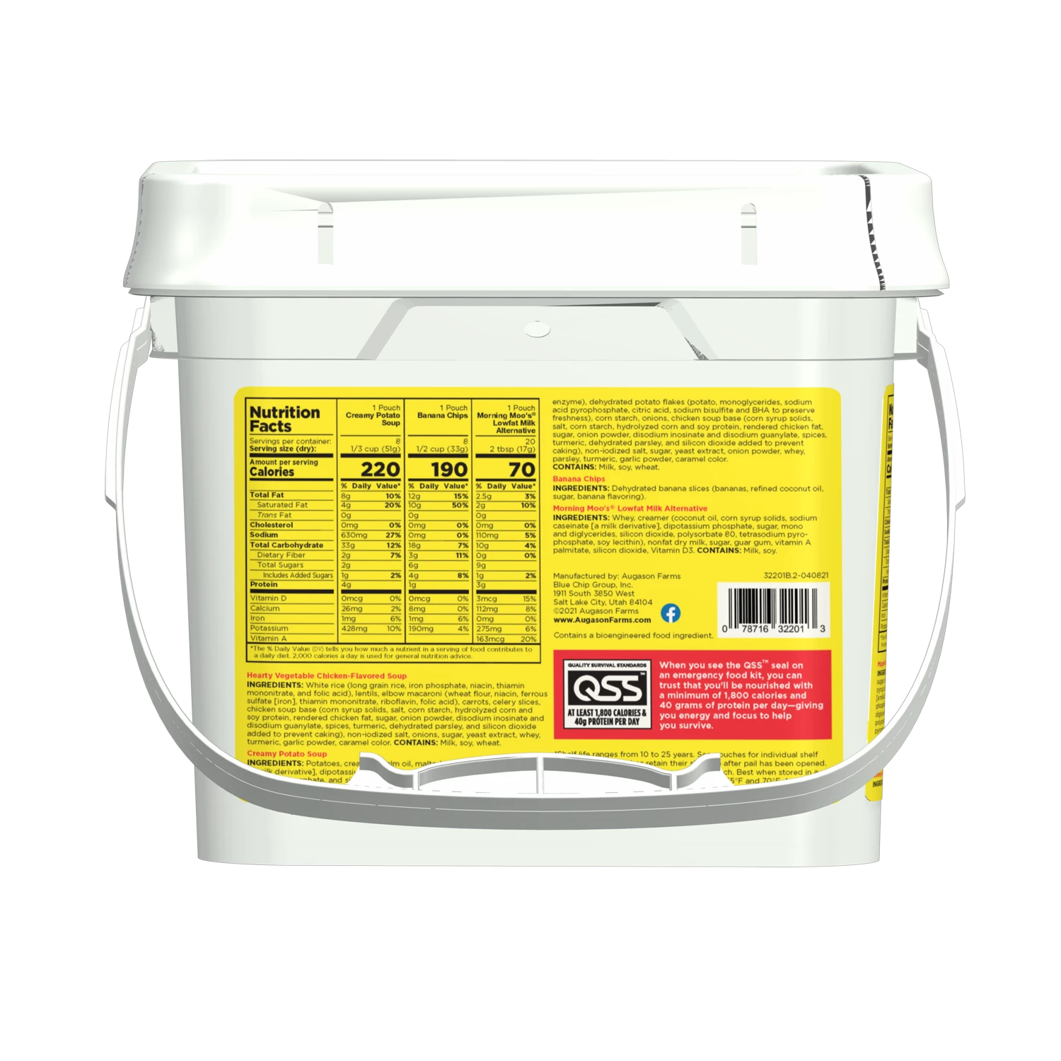 Augason Farms 1-Week 1-Person Emergency Food Pail 3 Augason Farms 1-Week 1-Person Emergency Food Pail