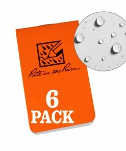 Waterproof Notebooks Rite In The Rain Weatherproof On The Go Wallet Notebook 6 Pack