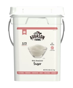 Augason Farms White Granulated Sugar 4-Gallon Pail Food & Food Storage