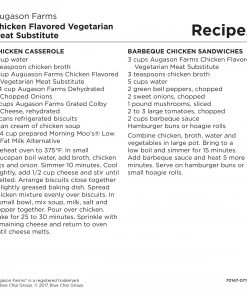 Augason Farms Chicken Flavored Vegetarian Meat Substitute Food & Food Storage