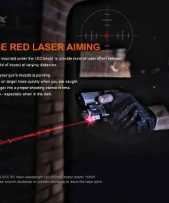 FENIX GL22 750 LUMENS TAC LIGHT WITH RED LASER SIGHT - 750 LUMENS Flashlights