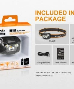 Fenix HL18R USB Rechargeable Headlamp - AAA Compatible 31 Fenix HL18R USB Rechargeable Headlamp - AAA Compatible
