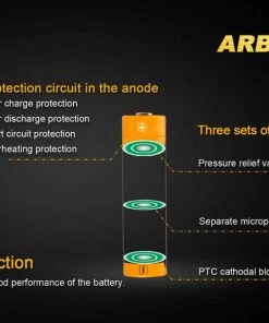 Fenix Lights FENIX ARB-L14 800 14500 LI-ION RECHARGEABLE BATTERY