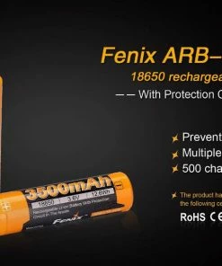 Fenix Lights FENIX ARB-L18 3500 18650 LI-ION RECHARGEABLE BATTERY