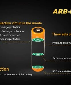 Fenix Lights FENIX ARB-L18 3500 18650 LI-ION RECHARGEABLE BATTERY