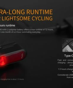 Gear Fenix BC05R Rechargeable Bicycle Tail Light