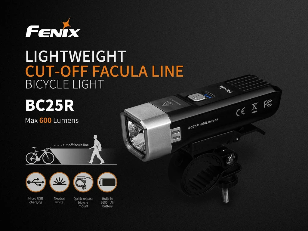 Gear FENIX BC25R RECHARGEABLE BIKE LIGHT 2 Gear FENIX BC25R RECHARGEABLE BIKE LIGHT