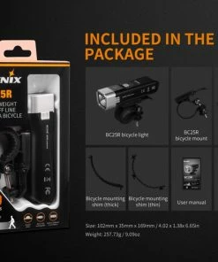 Gear FENIX BC25R RECHARGEABLE BIKE LIGHT 25 Gear FENIX BC25R RECHARGEABLE BIKE LIGHT