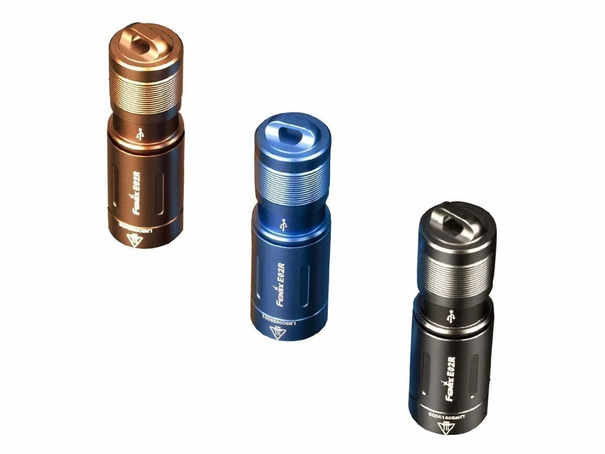 Fenix E02R Rechargeable 200 Lumen Keychain Light 1 Fenix E02R Rechargeable 200 Lumen Keychain Light